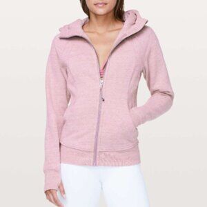 Lululemon Scuba Hoodie Light Cotton Fleece Heathered Space Dyed Vintage Mauve 2